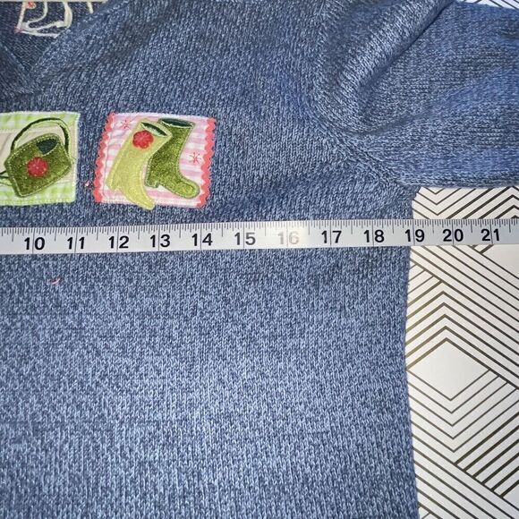 Christopher Banks Spring Sweater Lot Of 2 Wmns Sz Med Cotton Blend Garden - Picture 11 of 16